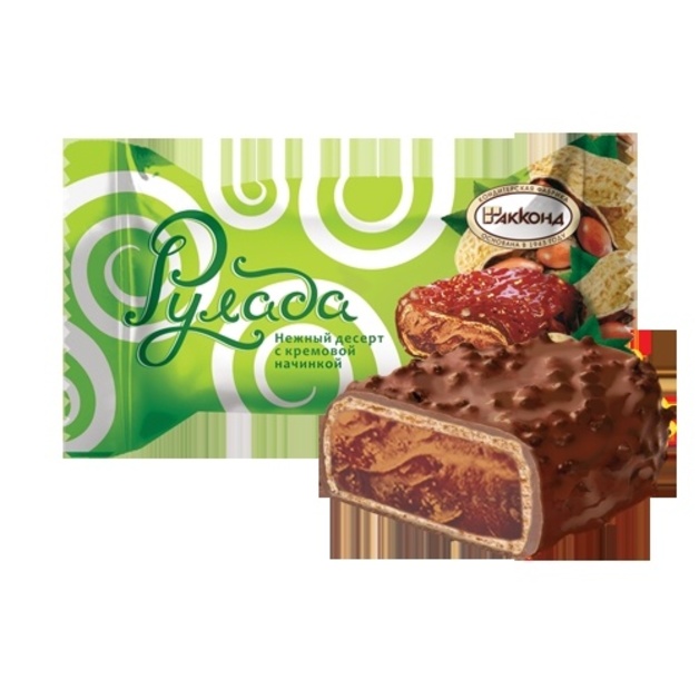 Десерт Рулада арахис с крем. начинкой Акконд ~ 2 кг (40 гр*50 шт)