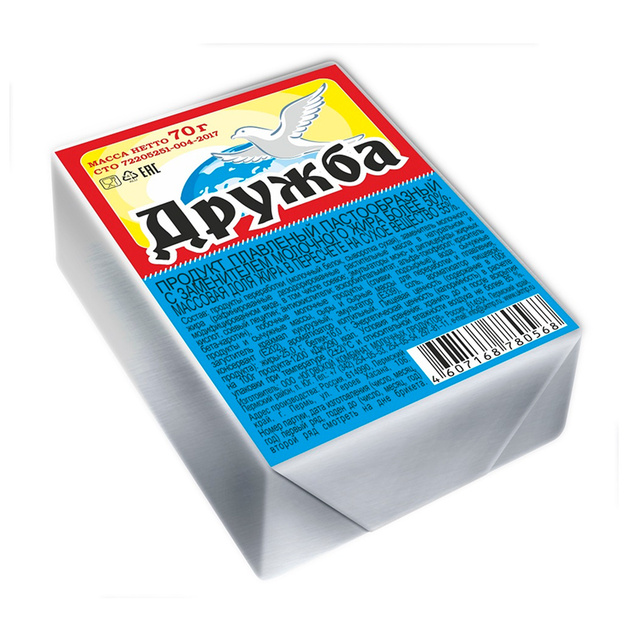 Продукт Плавленый Дружба 55% 70г