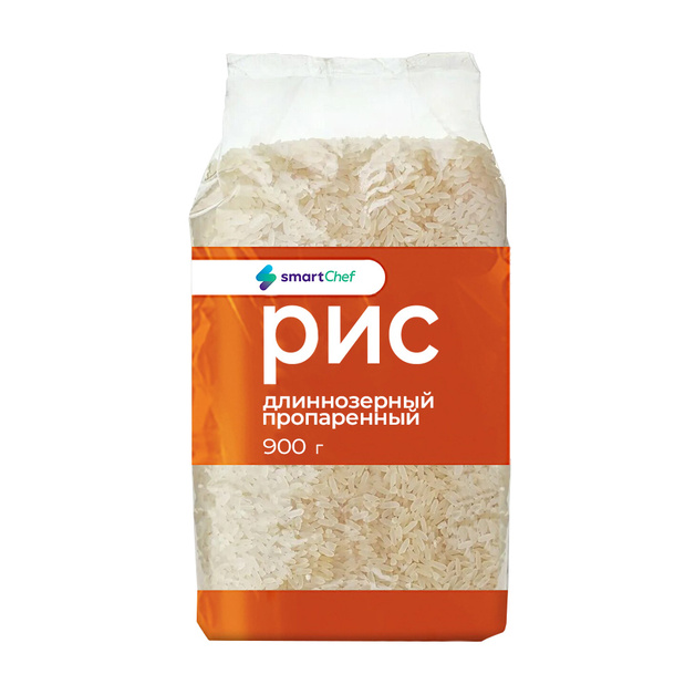 Рис Smart Chef Длиннозерный Пропаренный 900г