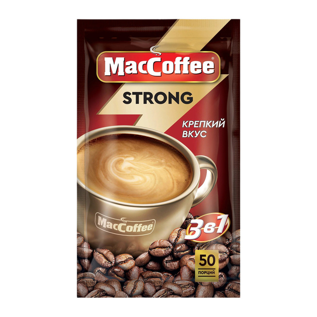 Кофе Растворимый MacCoffee Strong 3в1 50*18г