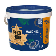 Майонез Efko Food Professional 78% 5л