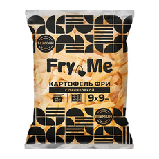 Картофель Фри Fry Me Premium в Панировке 9мм 2,5кг