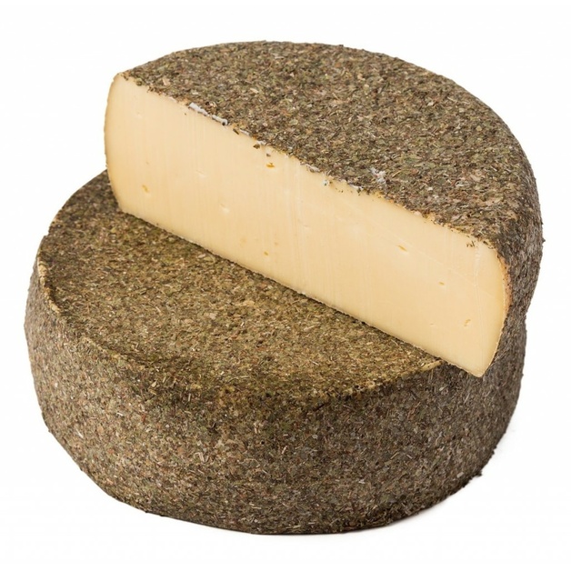 Сыр с травами 45% «Швейцарские Альпы» (Швейцария) ~ 2 кг