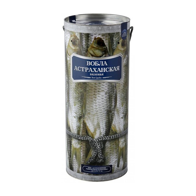 Вобла вяленная в сувенирном тубусе «Белуга» - 850 г