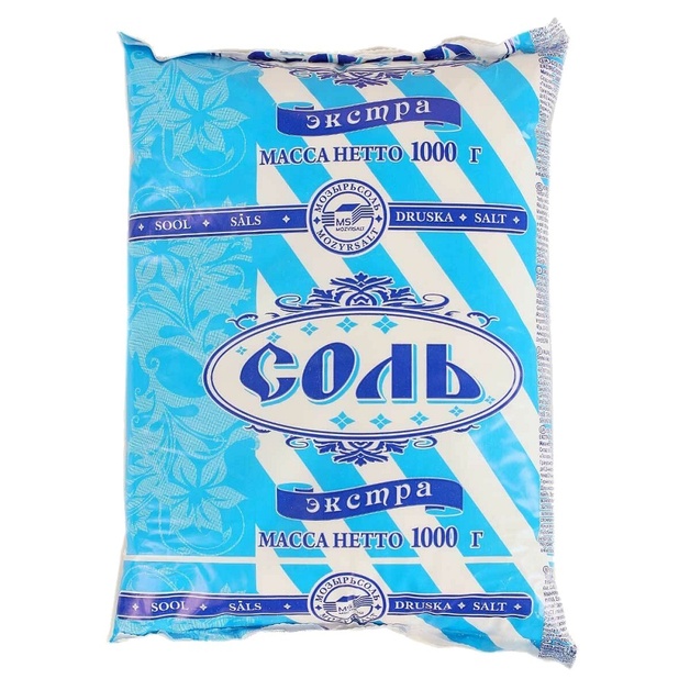 Соль Пищевая Мозырьсоль Экстра 1кг