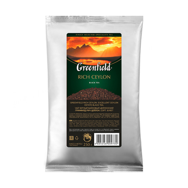 Чай черный «Greenfield» Rich Ceylon листовой - 250 г