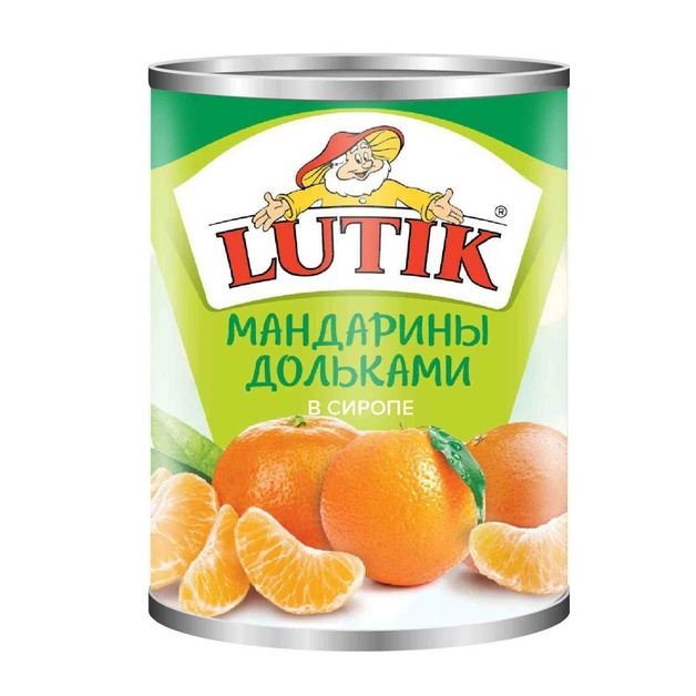 Мандарины Дольки в Сиропе LUTIK 3,1л