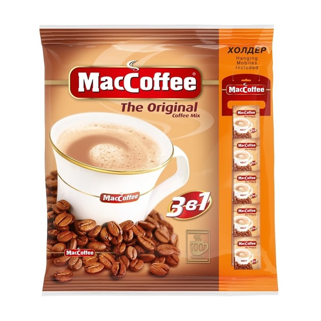 Кофе Растворимый MacCoffee 3в1 Original 100*20г