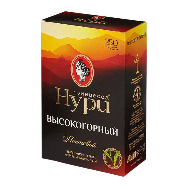 Чай Черный Принцесса Нури Высокогорный Листовой 250г