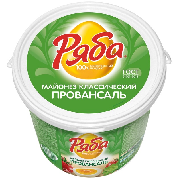 Майонез Классический Провансаль 50,5% «Ряба» - 770 г