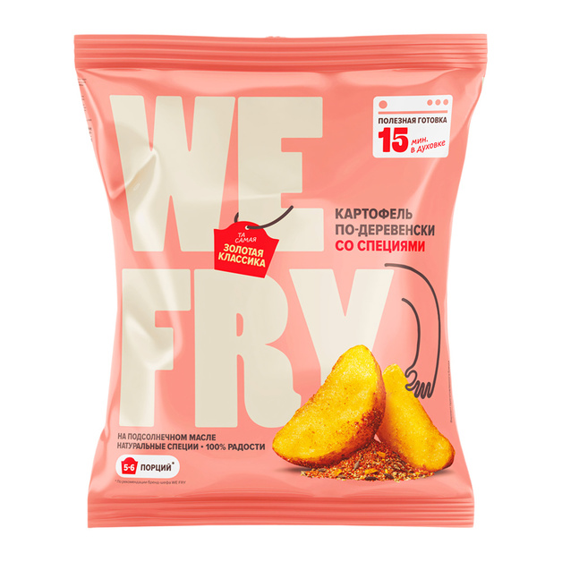Картофель по-Деревенски We Fry со Специями Ароматная Паприка 700г