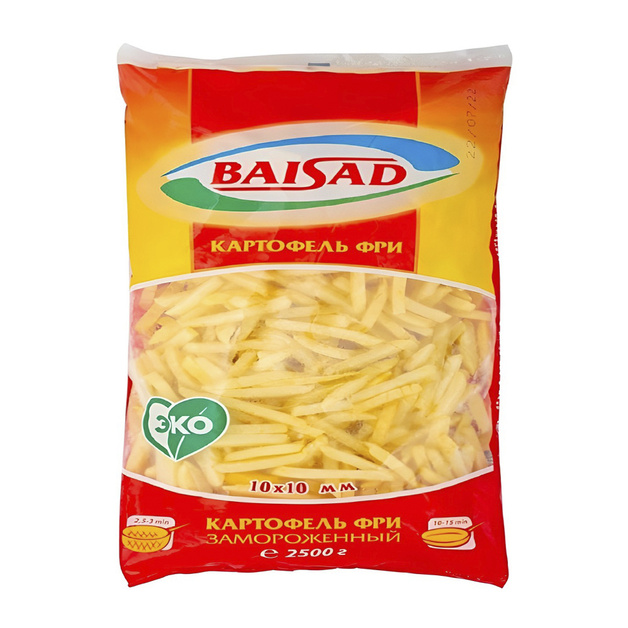 Картофель Фри Baisad Замороженный 10мм 2,5кг