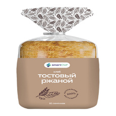 Хлеб Smart Chef Тостовый Ржаной Замороженный 450г