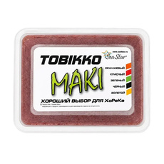 Икра Летучей Рыбы Тобико Маки Sea Star Красная 500г