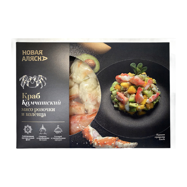 Краб Камчатский Мясо Розочки и Коленца в/м 200г