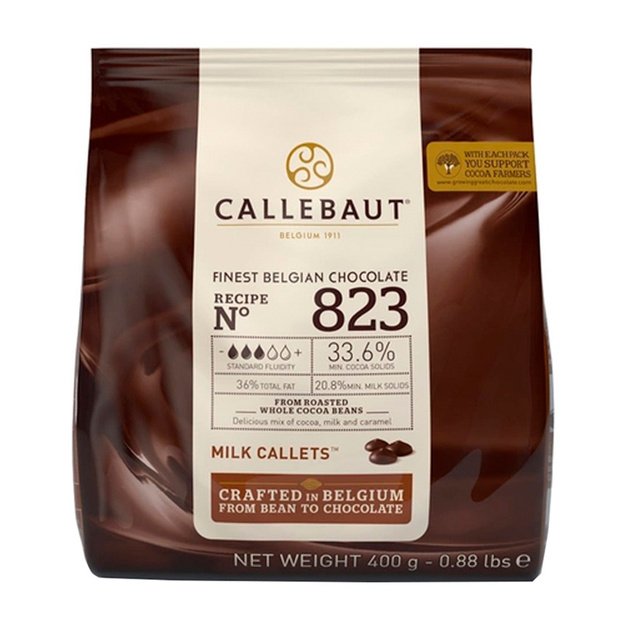 Шоколад Молочный Callebaut 33,6% 400г