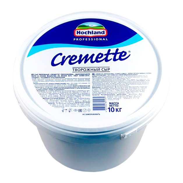 Сыр Творожный Hochland Professional Cremette без Е Добавок 65% 10кг
