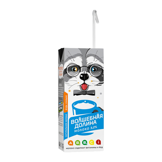 Молоко Волшебная Долина Ультрапастеризованное 3,2% 200г