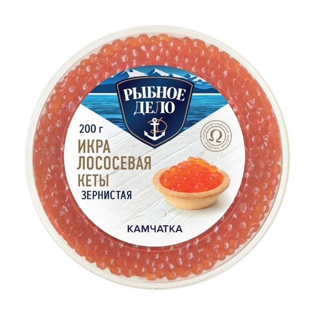 Икра Лососевая Кеты Рыбное Дело 200г