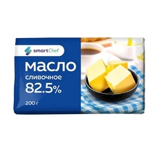 Масло Сливочное Smart Chef ГОСТ 82,5 % 200г