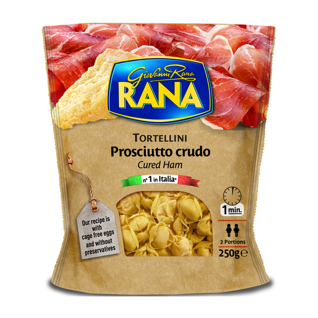 Тортеллини с сыровяленой ветчиной и твердым сыром Pastificio Rana Италия 250 гр