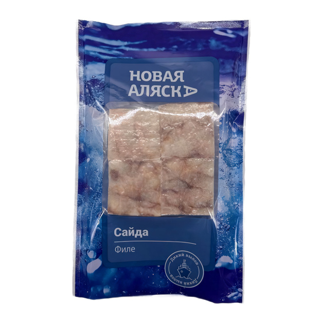 Филе Сайды Новая Аляска без Кожи без Костей Блочное 400г