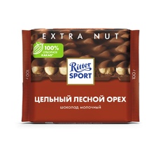Шоколад Молочный с цельным лесным орехом «Ritter Sport» - 100 г