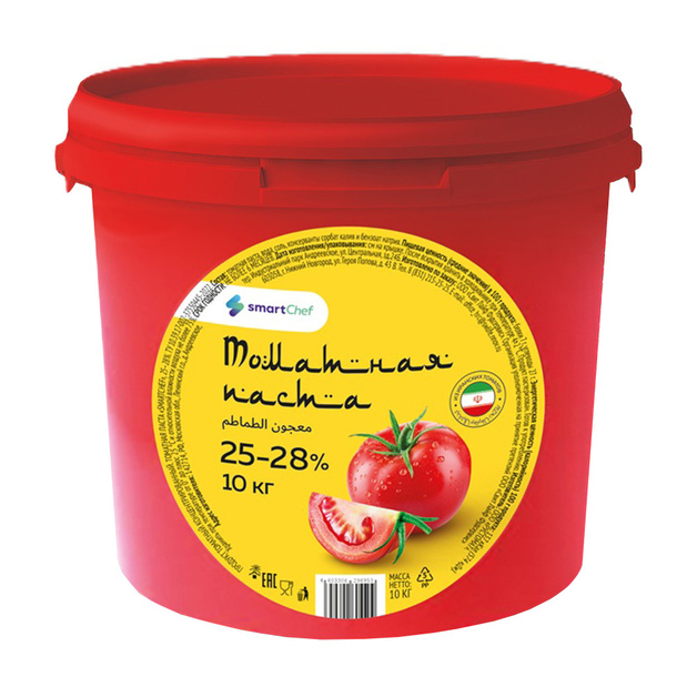 Томатная Паста Smart Chef 25-28% 10кг Ведро