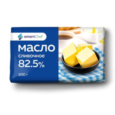 Масло сливочное 82,5% ГОСТ «Smart Chef» - 200 г