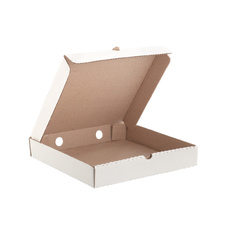 Коробка под пиццу белая 250*250*40 мм - 50 шт
