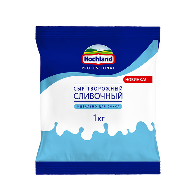 Сыр Творожный Hochland Professional Сливочный Соус 50% 1кг