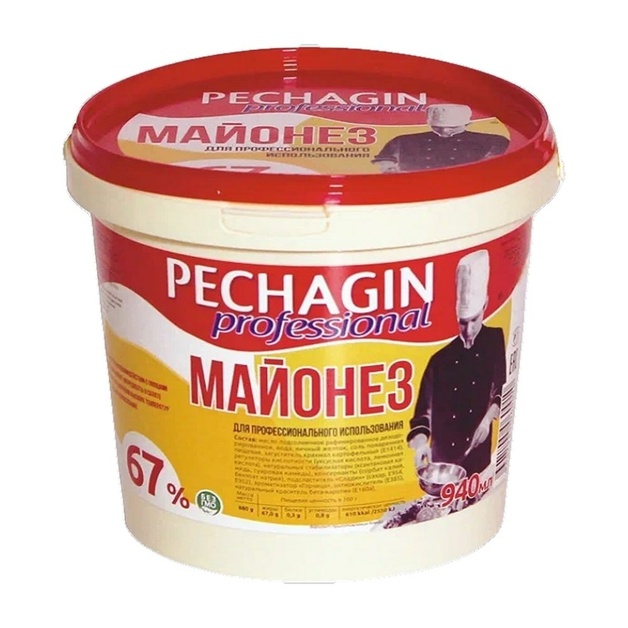 Майонез Pechagin Professional Extra 67% 940мл/880г