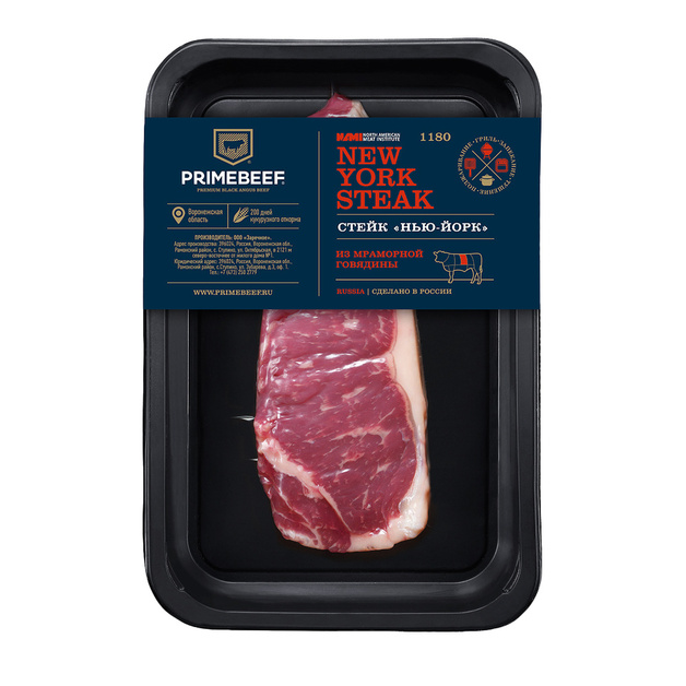Стейк Нью-Йорк из Мраморной Говядины Primebeef 400г