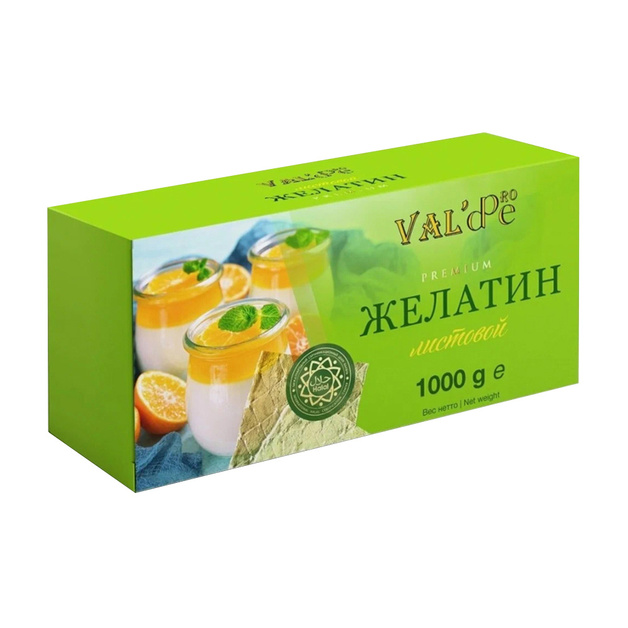 Желатин Valde Листовой Халяль 1кг