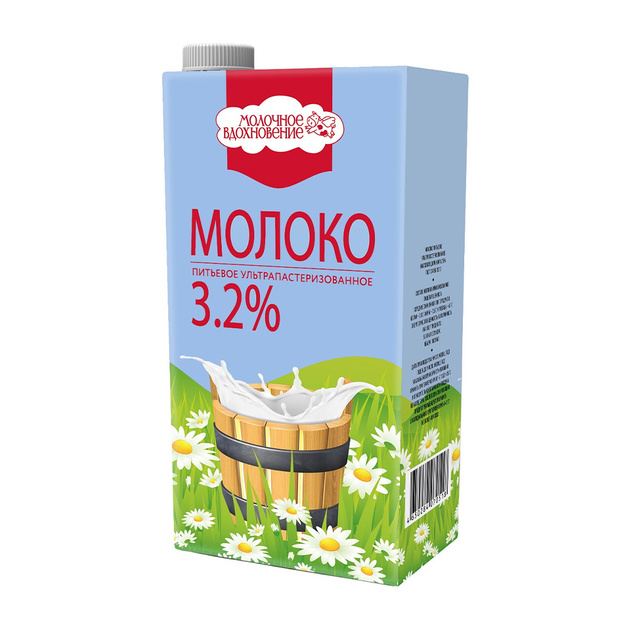 Молоко Молочное Вдохновение Ультрапастеризованное 3,2% 1л