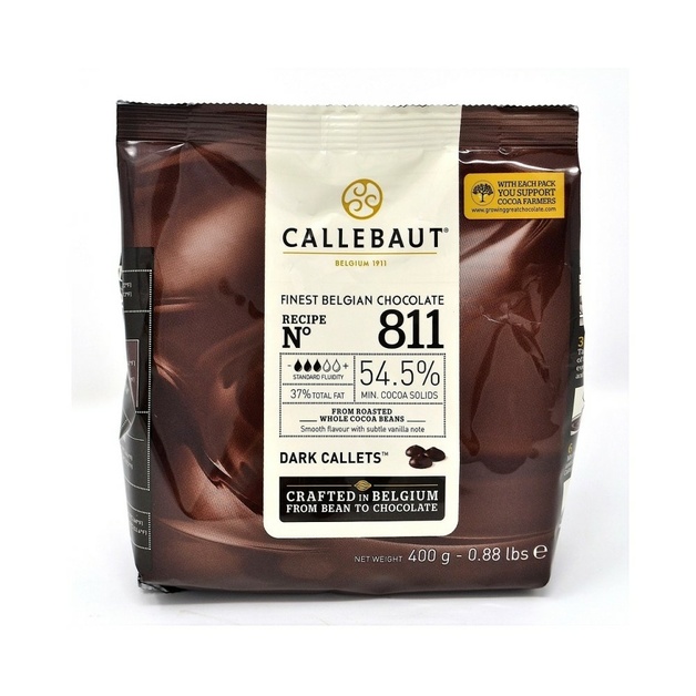 Тёмный Шоколад Callebaut 54,5% 0,4 кг