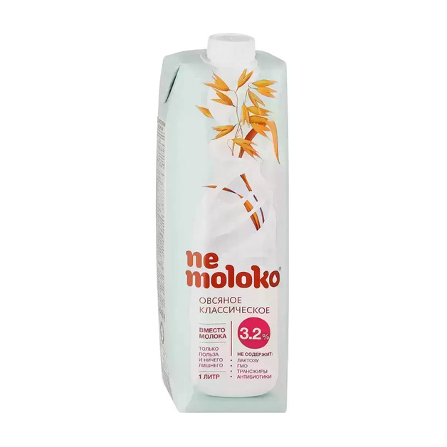 Напиток Овсяный Nemoloko Классический 3,2% 1л