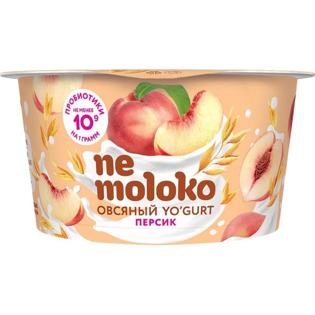 Йогуртный Продукт Овсяный с Персиком Nemoloko 130г