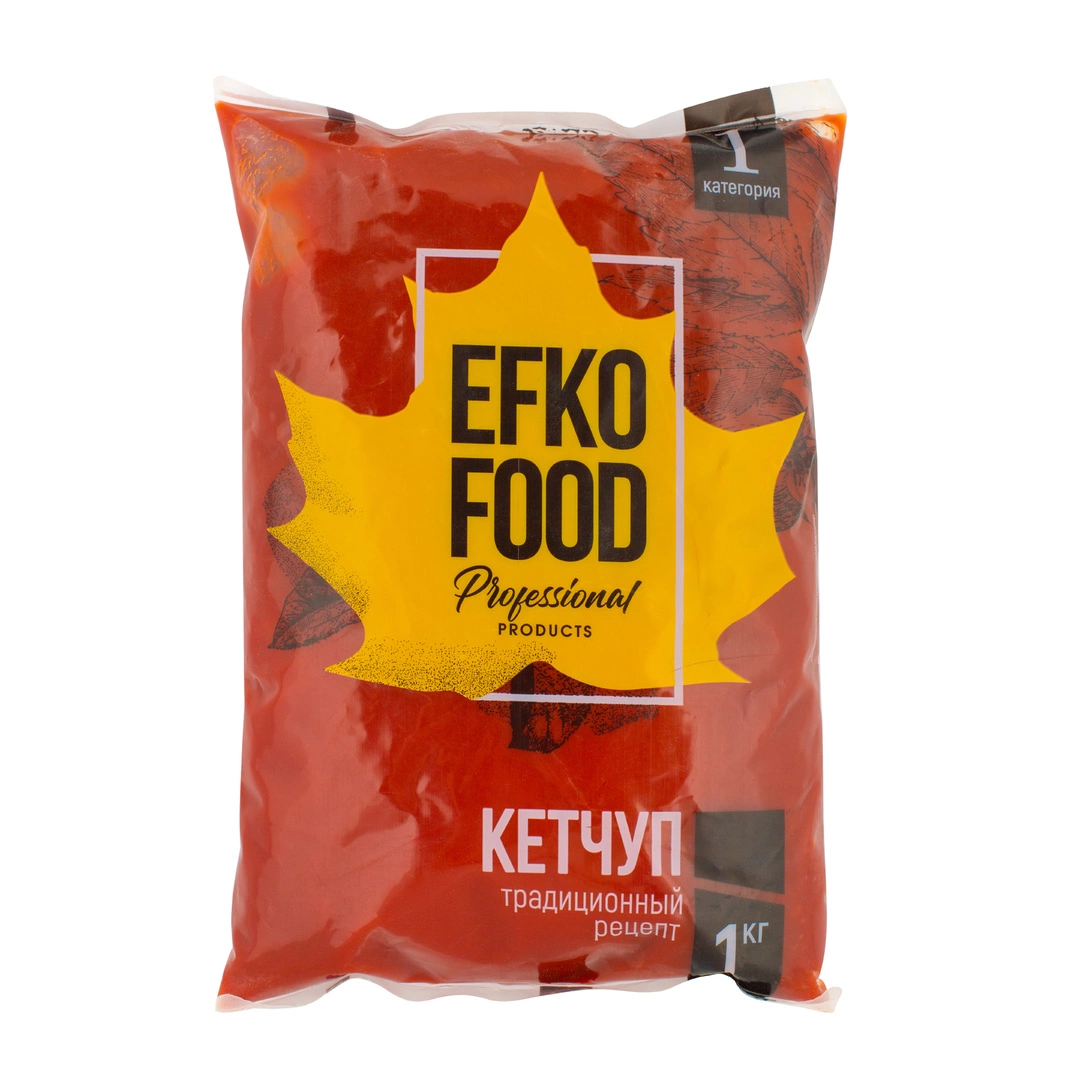 Купить Кетчуп томатный первой категории «EFKO FOOD» professional - 1 кг с  доставкой в Москве