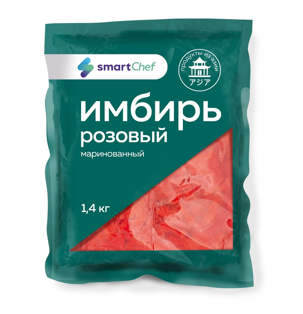 Купить Имбирь маринованный розовый класс А «Smart Chef» - 1,4 кг с  доставкой в Москве