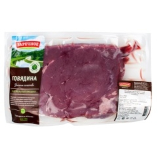 Мякоть бедра говяжья Заречное охлажденный Термоформер вакуумная упаковка 700 гр