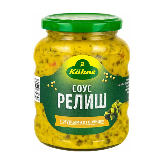 Соус Kuhne Релиш с Огурцами и Горчицей 350г