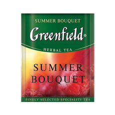 Чай травяной с малиной шиповником и гибискусом «Greenfield» Summer Bouquet - 100 шт*2 г