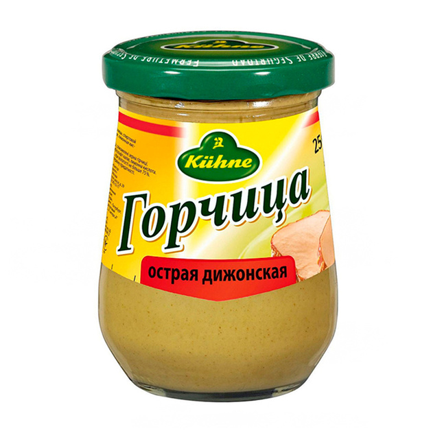 Горчица Kuhne Острая Дижонская 250г Стекло