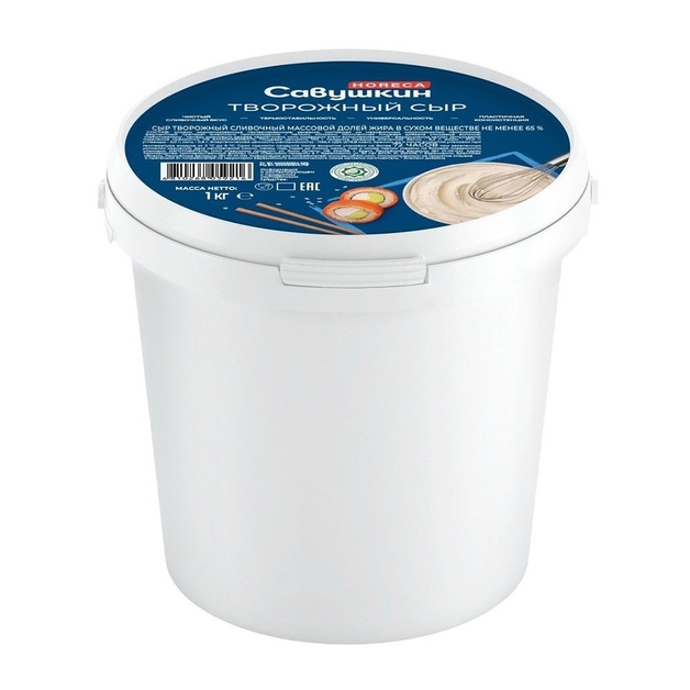 Сыр Творожный Савушкин 65% 1кг