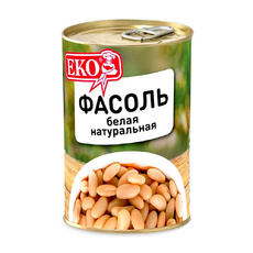 Фасоль Белая ЭКО в Собственном Соку 400г Сухой Вес 220г