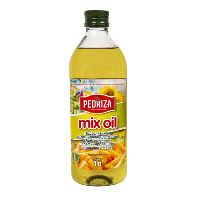 Масло Подсолнечное с Оливковым La Pedriza Нераф 1л