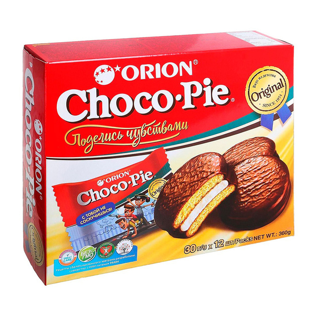 Печенье Orion Choсo Pie Оригинальное 12*30г