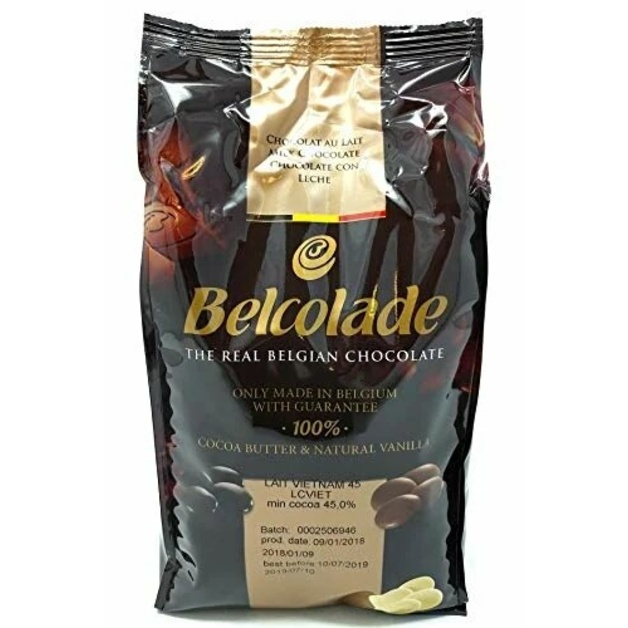 Шоколад молочный таблетки Белколад Ориджин Вьетнам 45% Бельгия «Puratos» ~ 1 кг