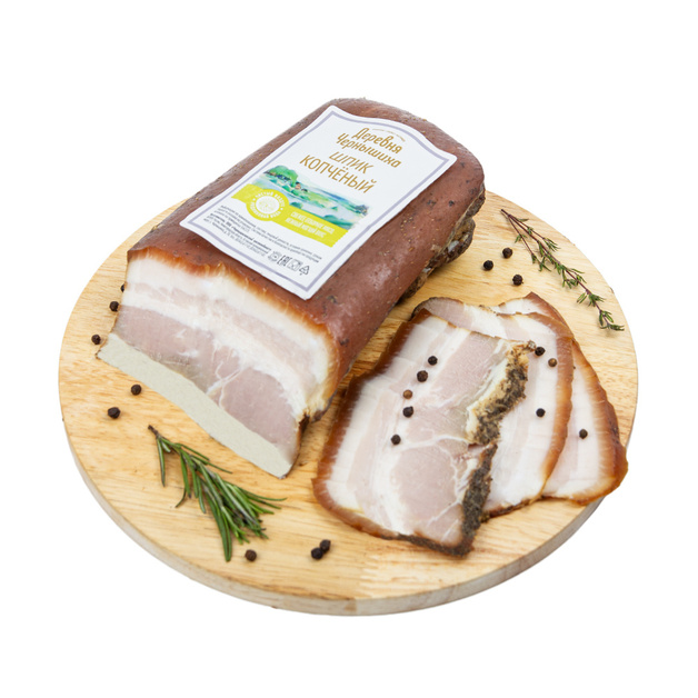 Шпик Копченый Деревня Чернышиха ГОСТ Малый Кусок в/у